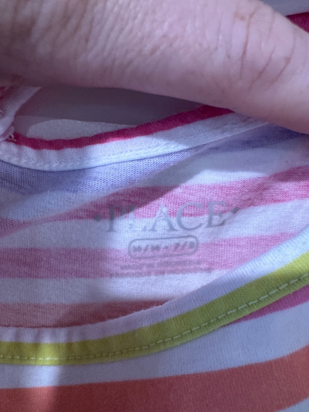 Place Rainbow Striped Tiered Sundress in Pink, Yellow, Purple & White / AA58 - Picture 3 of 4